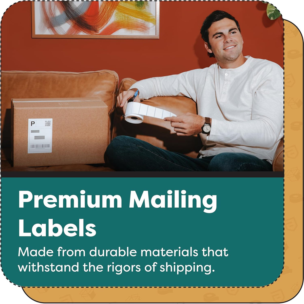 Aegis Adhesives - 2” X 4” Direct Thermal Labels for Shipping & Postage, Perforated & Compatible with Rollo, Zebra, & Other Desktop Label Printers (12 Rolls, 350/Roll)