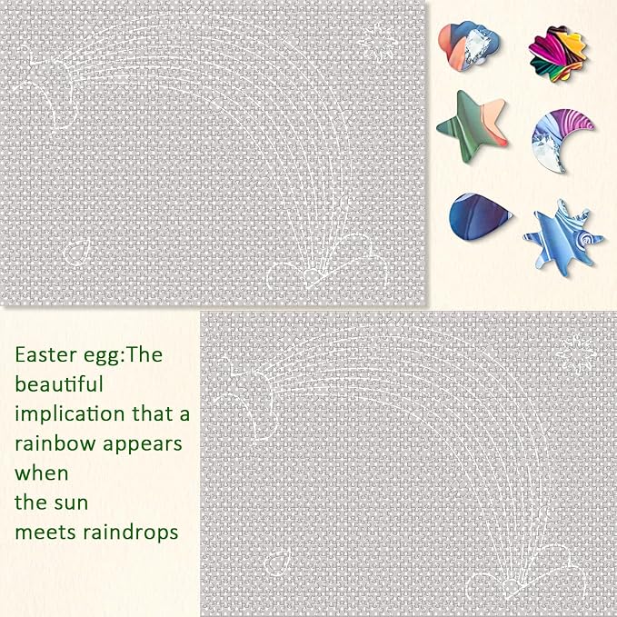Puzzles for Adults 1000 Pieces, 2 Pack Unique Jigsaw Puzzle for Adults, Garden Town and Darkness Theme, Idea Family Games, Challenging Puzzles for Game Night