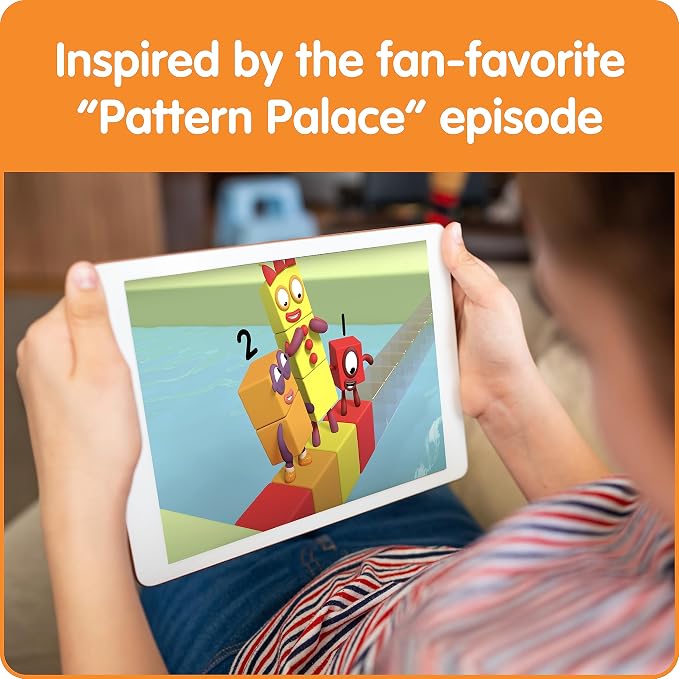 hand2mind Numberblocks Race to Pattern Palace! Board Game, Educational Board Games, Numbers for Toddlers, Math Toys for Kids 3-5, Preschool Learning Activities, Birthday Gifts for Kids