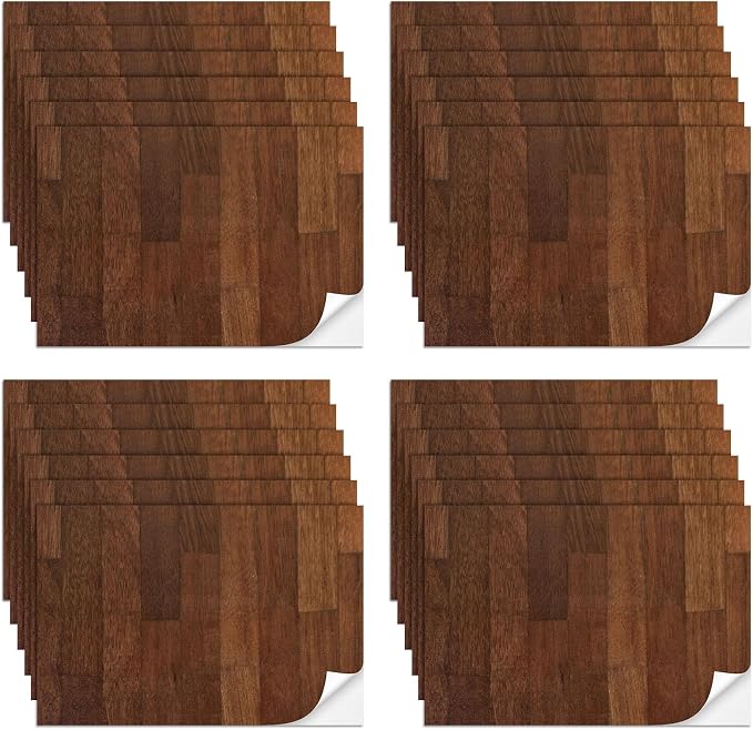 Flutesan 12 Pcs Miniature Dollhouse Wallpaper and Flooring Peel and Stick Mini DIY Self Adhesive Dollhouse Accessories 8.27 x 11.69 Inch (Elegant Style)