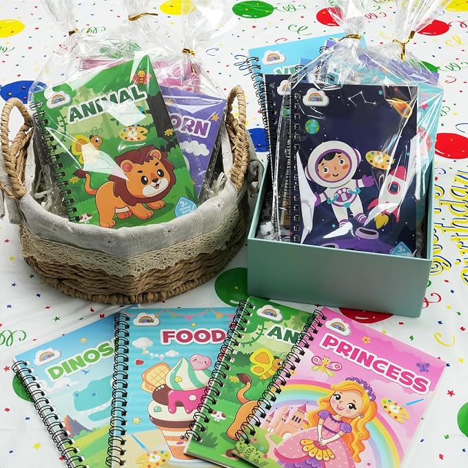 ZMLM 16 Water Coloring Books for Kids Party Favors - Bulk Mini Coloring Books for Kids Ages 4-8,Small Birthday Goodie Bag Stuffers School Return Gift Art Crafts Classroom Prizes