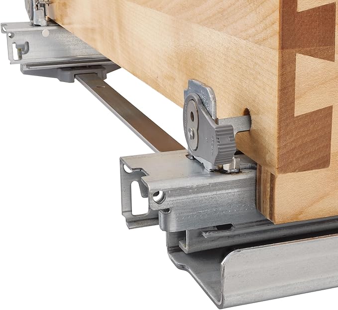 Rev-A-Shelf 7.25" Pullout Storage Organizer for Base Kitchen/Bathroom Cabinets w/Soft-Close Full Extension Slides & Adjustable Shelves, 448-BCSC-6C