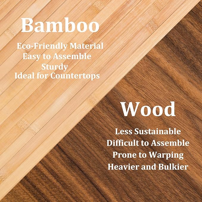 36 Bottle Bamboo Stackable Freestanding Wine Rack, No Tools Assembly, Durable, Wine and Liquor Bottle Storage for Small Spaces