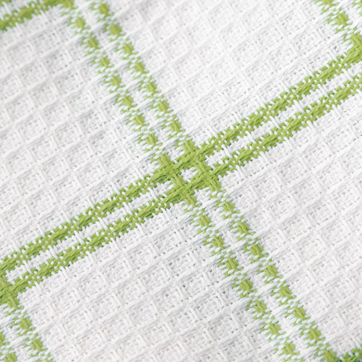 T-fal Premium Waffle Dish Cloths: Highly Absorbent, Super Soft Long Lasting - 100% Cotton, 12"x13" Flat Waffle Dish Towel for Cleaning & Drying Dishes, (4-Pack), Green