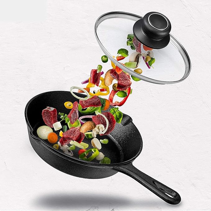 11 Inch Pan Lid, Frying Pan Lid, Fry Pan, Skillet Lid, Pot Cover with Handle, Tempered Glass Cover, 11"