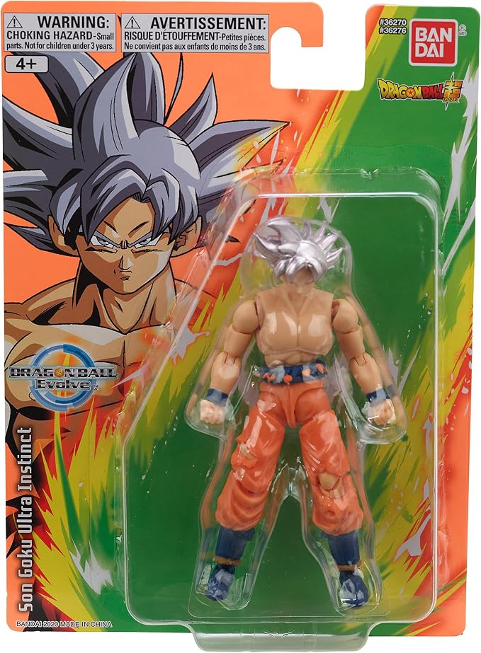 Bandai Namco - Dragon Ball Super - Goku Ultra Instinct, Dragon Ball Evolve 5" Action Figure
