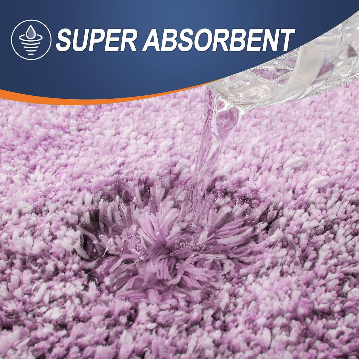 OLANLY Bathroom Runner Rugs 54x24, Extra Soft Absorbent Microfiber Bath Rugs, Rubber Backing, Quick Dry, Washable Bath Mats for Bathroom Floor, Tub and Shower, Home Decor Accessories, Pinkish-Purple
