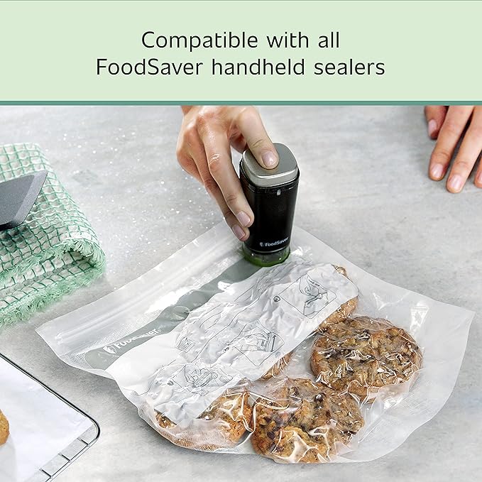 FoodSaver 1-Quart BPA-Free Multilayer Construction Vacuum Zipper Bags