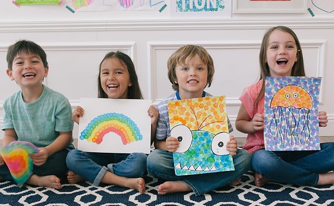 Do A Dot Art! Markers 6-Pack Rainbow Washable Paint Markers, The Original Dot Marker, Activity Craft Coloring Supplies for Kids and Toddlers, Made in the USA