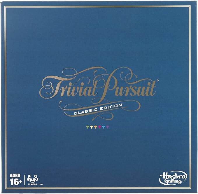 Trivial Pursuit Classic Edition Board Game for Adults and Teens Ages 16 and Up, Trivia Game for 2-6 Players