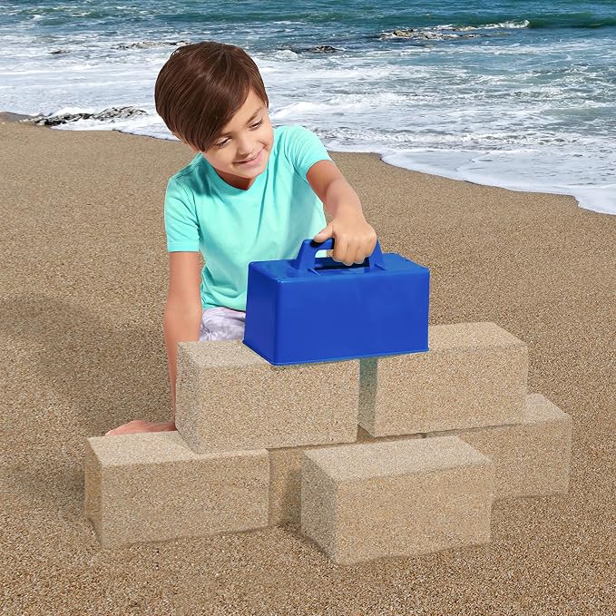 Just Play The Original Slinky® Brickz Sand and Snow Outdoor Play Toy, Pack of 2, 10-inch Wide Brick Mold, Pretend Play, Kids Toys for Ages 5 Up