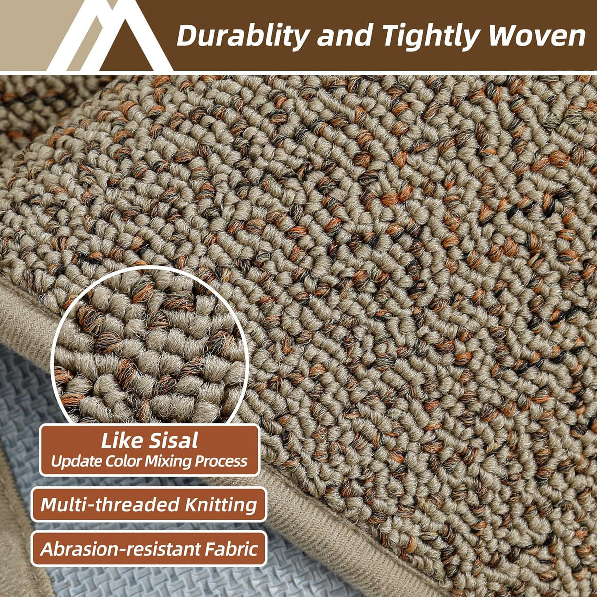 COSY HOMEER-Door-Mat 32"x48" Non Slip Absorbent Entryway Rugs Dirt Trapper Doormats Washable Entrance Mats Low Pile Welcome Floor Mat for Front Back Door and Entry Mats,Taupe