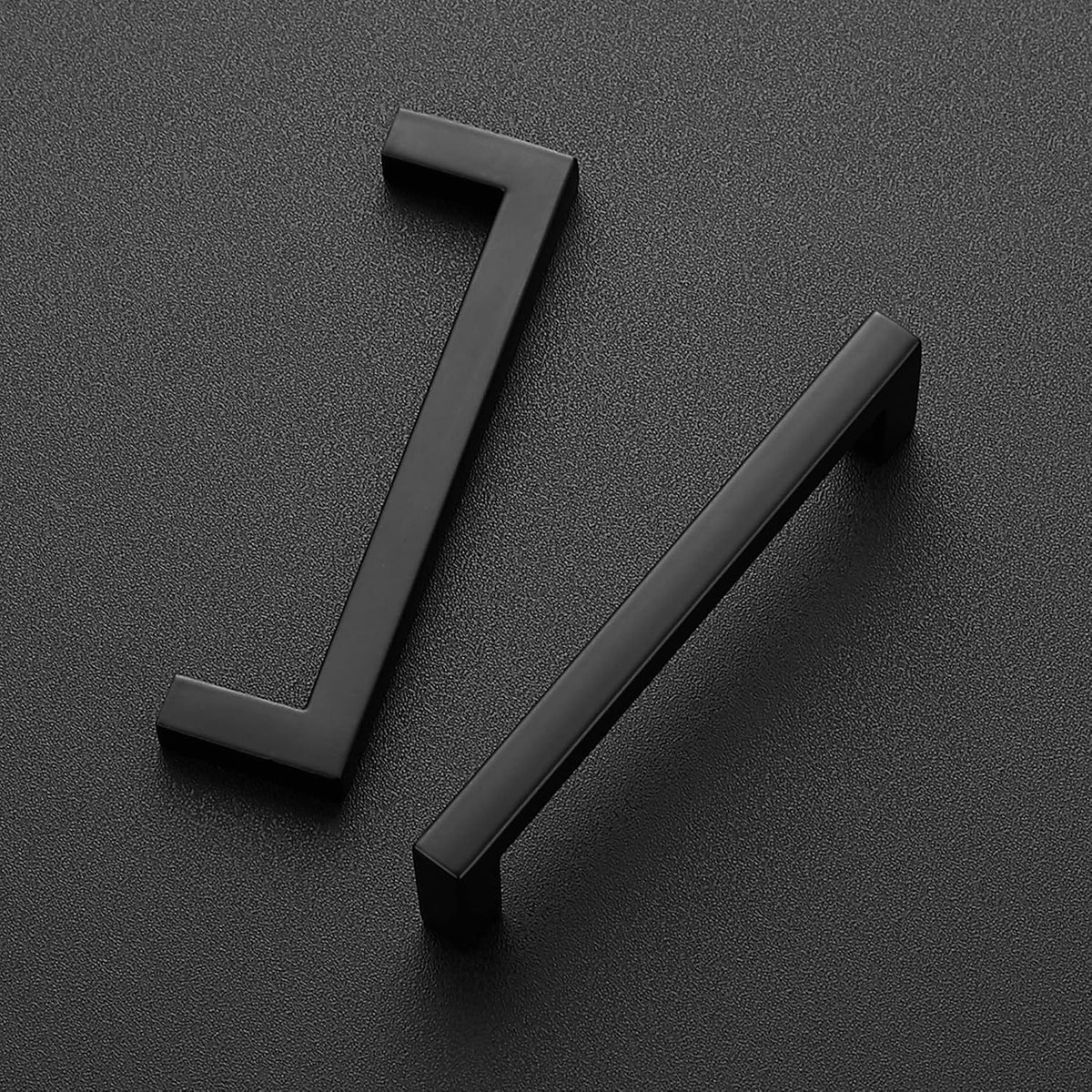 Ravinte 15 Pack Matte Black Square Bar Drawer Handles - 3-3/4 Inch, Slim, Kitchen Cabinet Hardware
