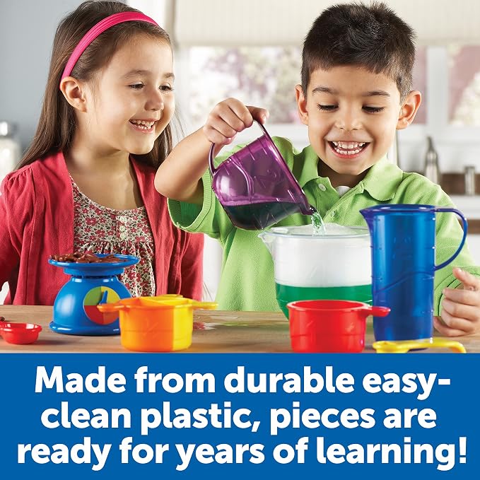 Learning Resources Mix And Measure Activity Set, Experiment Mixing Tools, 22 Pieces, Ages 3+