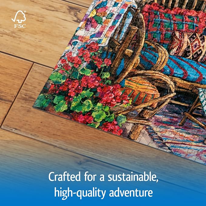 Wonder Forge Country Hideaway 1000 Piece Jigsaw Puzzle for Adults | Unique, Perfectly-Fitting Pieces | Fun, Vibrant Imagery | Amazon Exclusive