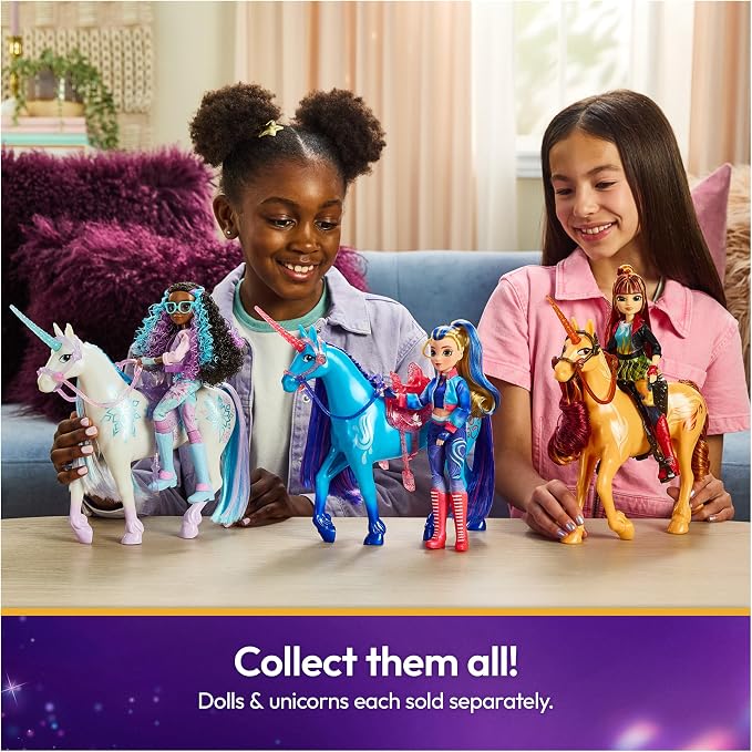 Unicorn Academy, Power of Friendship Layla with Book & 5 Fashion Accessories, 9.5”, Dolls & Unicorn Toys for Girls Ages 4 and up