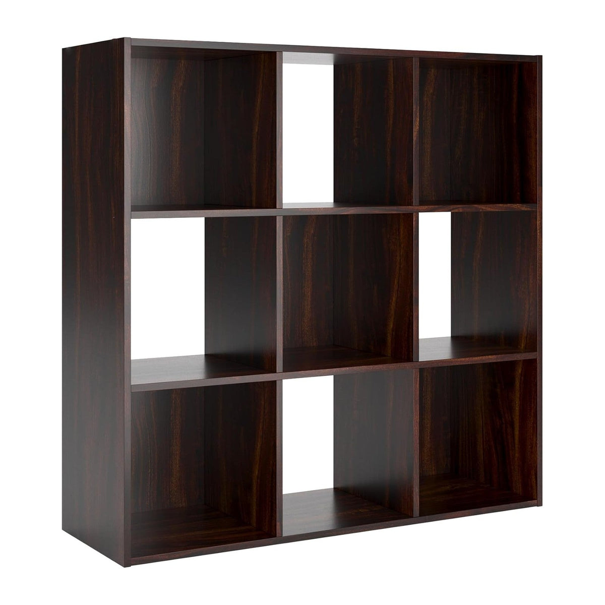 Signature Design by Ashley Glosmount 9 Cube Storage Organizer or Bookcase, Cherry & Light Brown