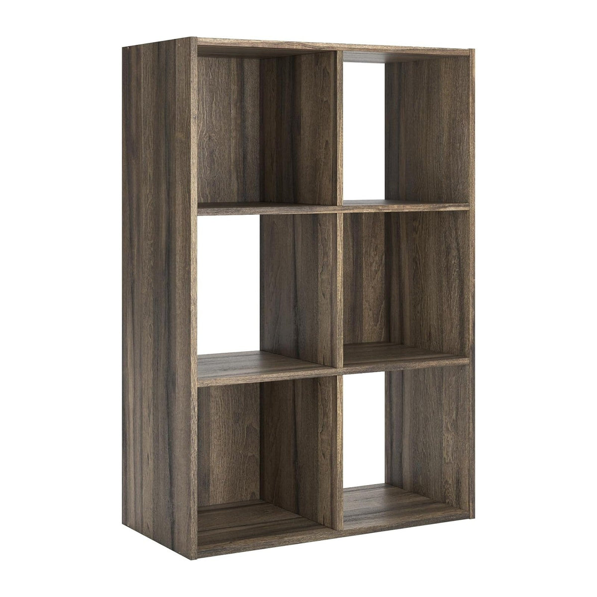 Signature Design by Ashley Shallifer 6 Cube Storage Organizer or Bookcase, Brown
