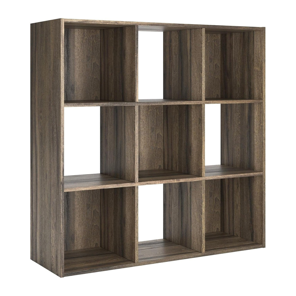 Signature Design by Ashley Shallifer 9 Cube Storage Organizer or Bookcase, Brown