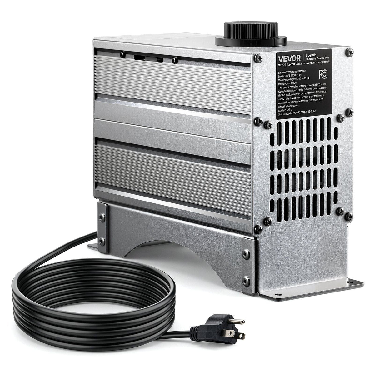 Boat Engine Compartment Heater, 800W Bilge Heater Fit Boats Up to 35FT, Self-Regulating PTC Element & 32-104°F Adjustable Thermostat, IP68 Waterproof Fan, Winter Freeze Protection for Boats RVs