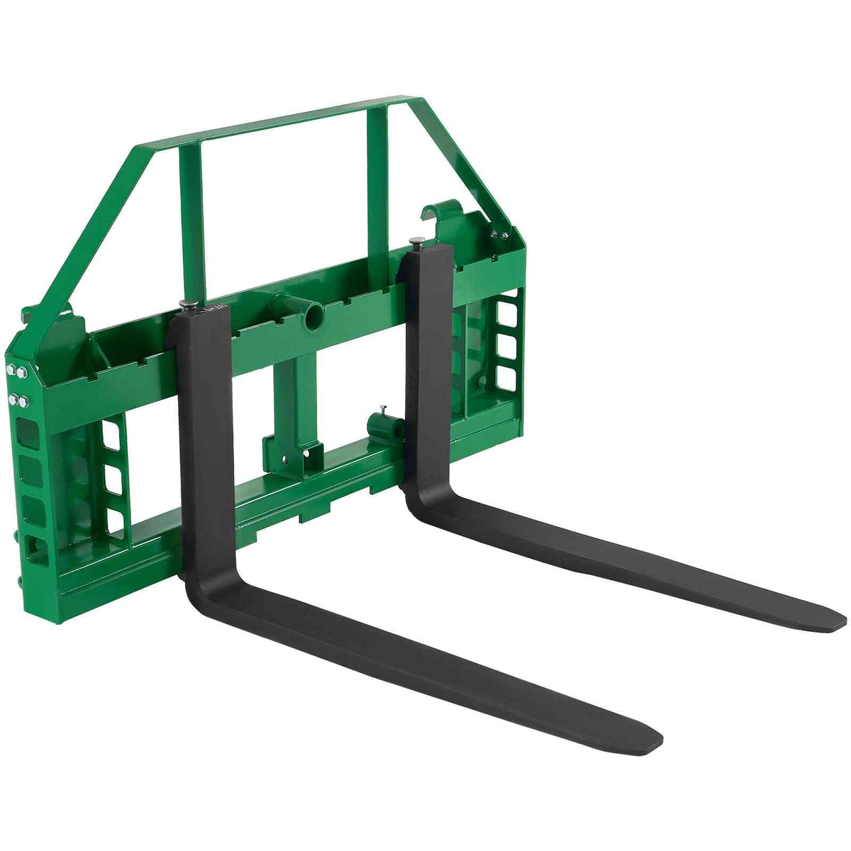 Pallet Fork Frame Attachment with 36-inch Skid Steer Forks for JD Tractors