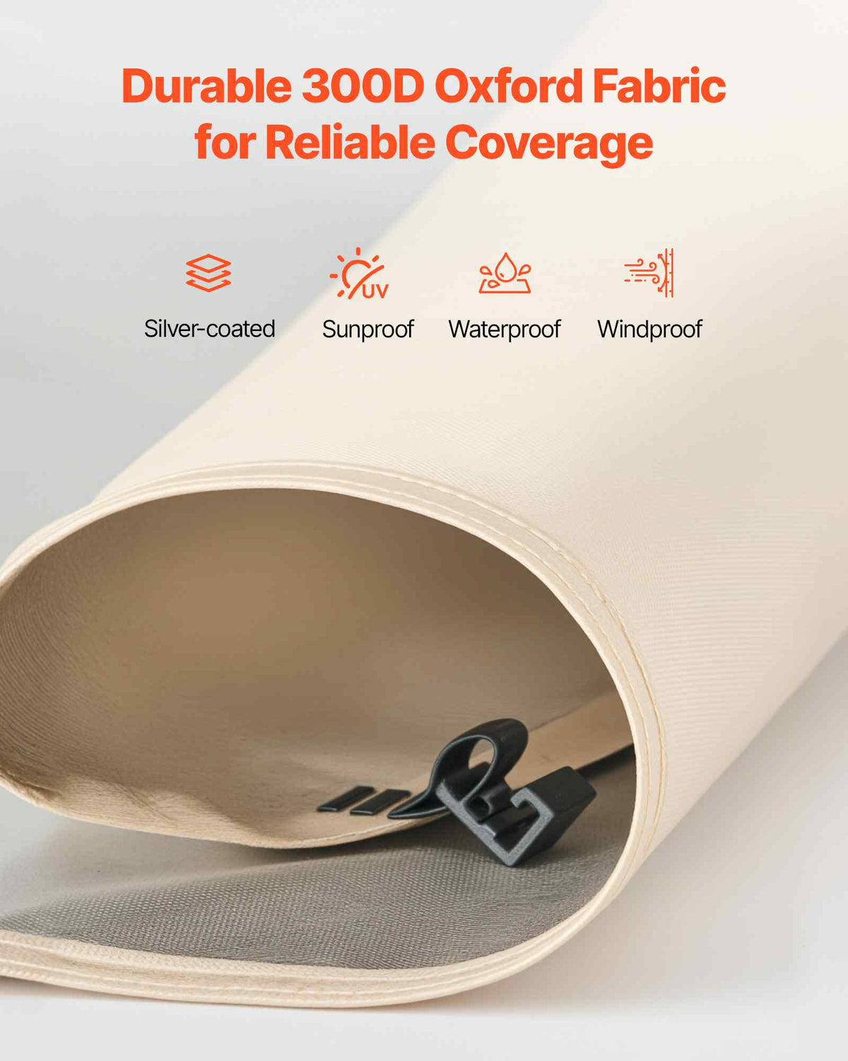 Sun Shade Sail Canopy Covers, Fit for 10 x 9.2 ft Screen House Tent, Sun Protection, 5.51 x 4.23 ft 300D Oxford Silver-Coated Fabric, Pack of 3 (Not Include Tent), for Outdoor Activities, Beige