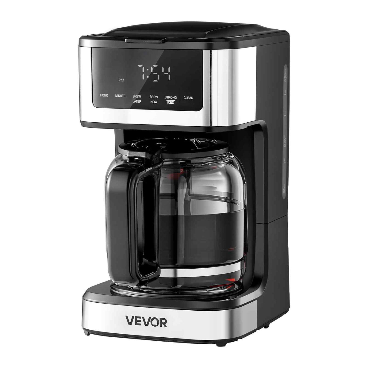 Programmable Coffee Maker, 12 Cup Programmable Drip Coffee Makers with Touch Screen, 4-Hour Keep Warm Coffee Makers Drips, 2 Brew Strengths Drip Coffee Machine for Home, 24-Hour Programmable