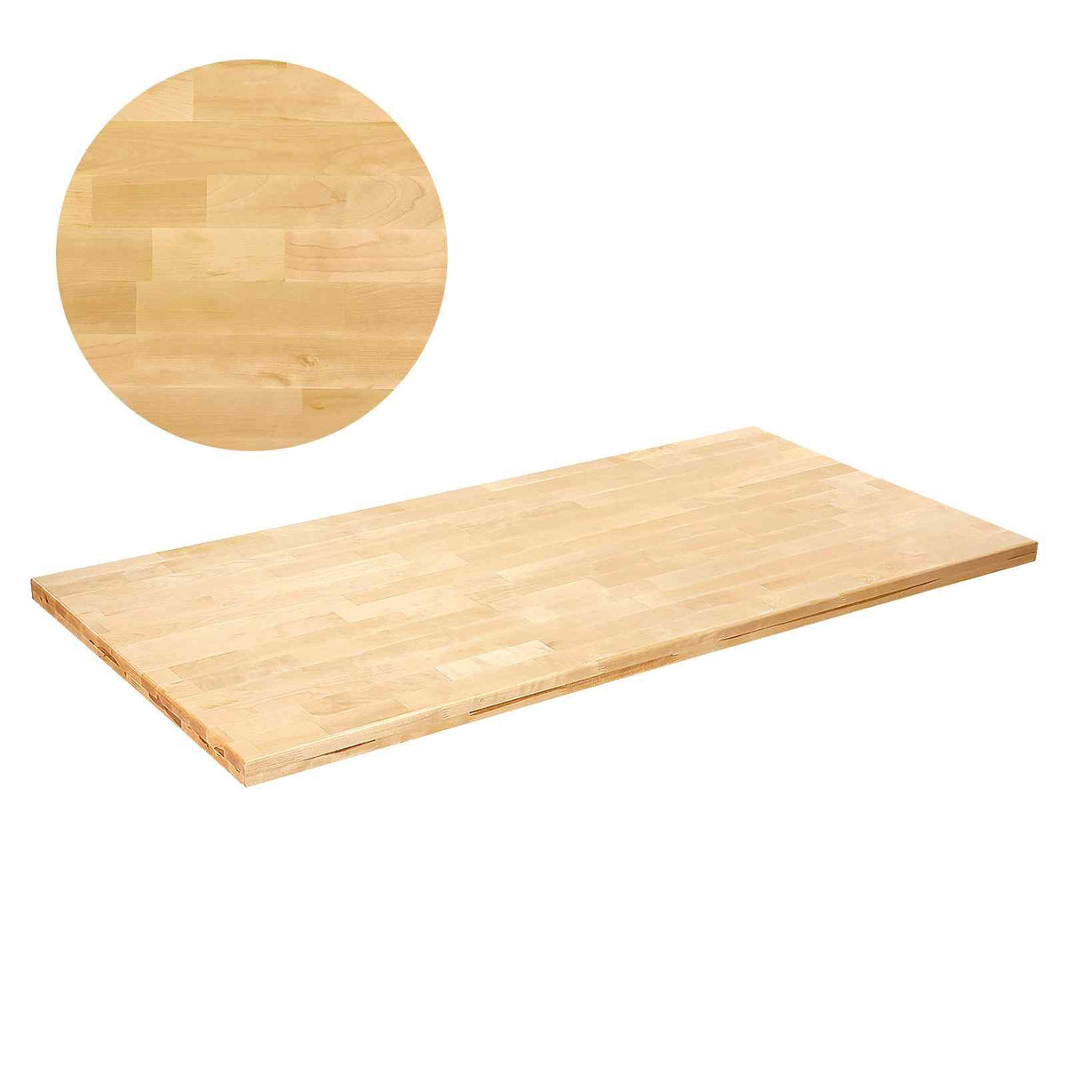 Wood Table Top, Holds up to 330 lb, 29.5" x 23.6" x 1.5" Rectangular Countertop for Height Adjustable Electric Standing Desk Frame, Universal Solid One-Piece Maple Desktop for Office & Home Desk