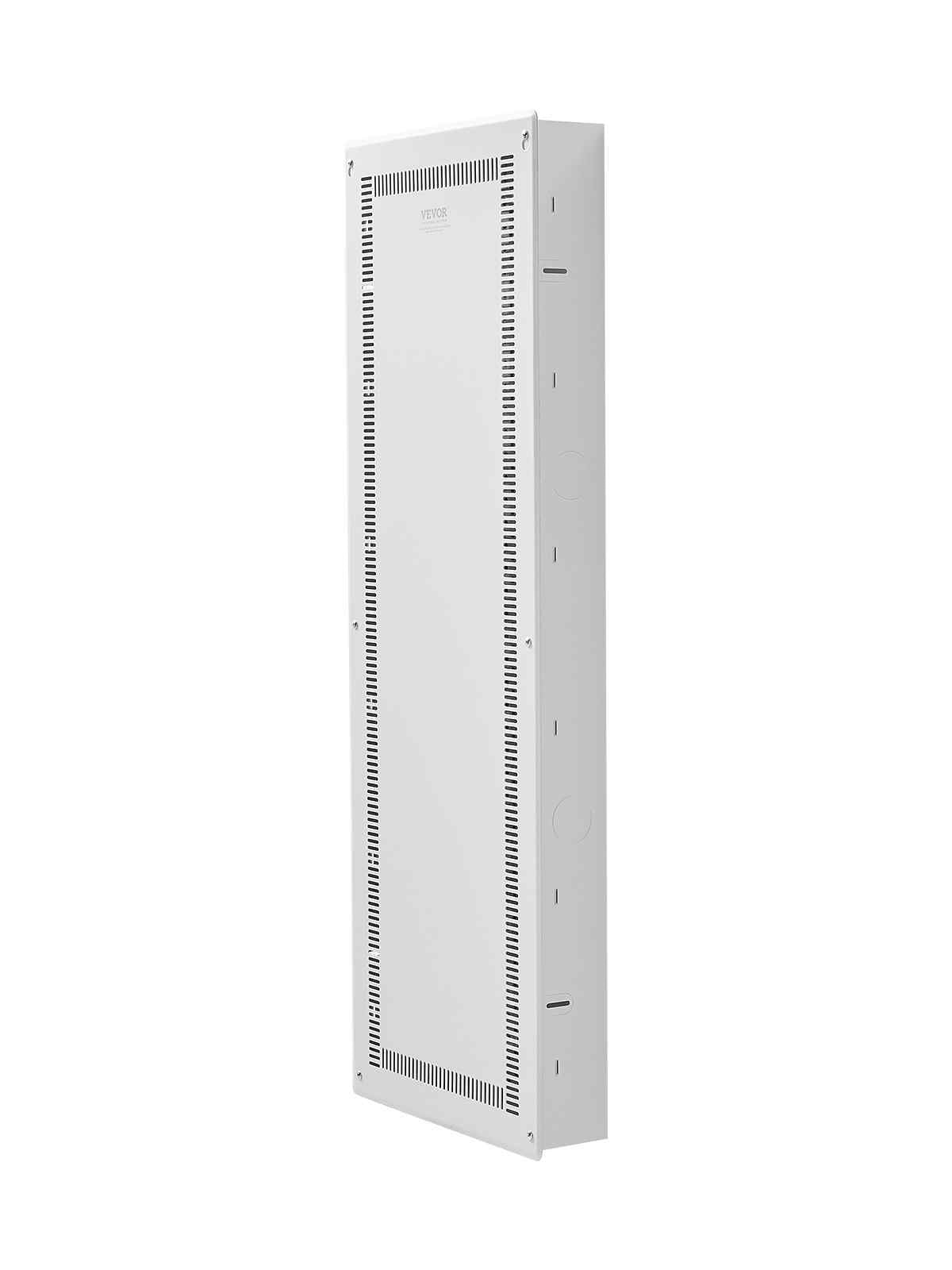 Structured Media Enclosure, 42-Inch, Recessed in-Wall Media Box with Cover, Wall-Mount Cable Management Box Kit, Structured Wiring Multi-Media Cabinet, Cold-Rolled Steel, for TV Home Theater
