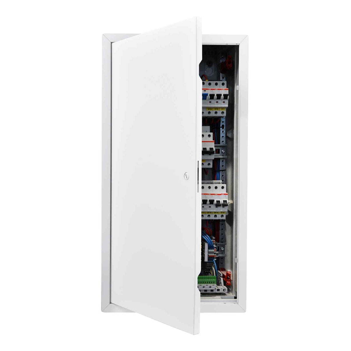 Access Panel for Drywall, 25.3 x 13.3 in Galvanized Steel Access Door, Easy Install Hinged Service Panel with Screwdriver Latch, for Ceiling Plumbing Electrical, 12.4 x 24.4 in Cutout Size White