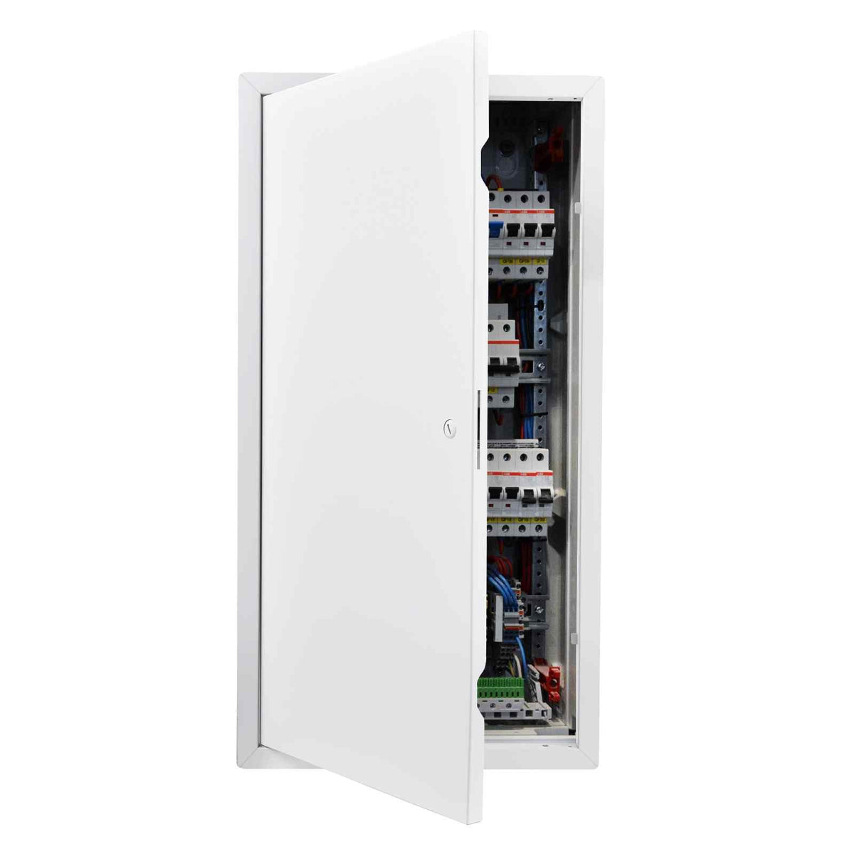 Access Panel for Drywall, 30.3 x 15.2 in Galvanized Steel Access Door, Easy Install Hinged Service Panel with Screwdriver Latch, for Ceiling Plumbing Electrical, 14.4 x 29.4 in Cutout Size White