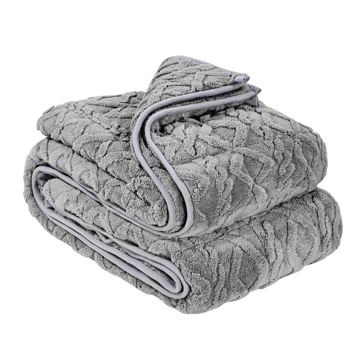 Weighted Blanket, 20 lbs, 60 x 80 in Queen Size, Sherpa Fleece Heavy Blanket with Glass Beads, Soft Warm Cozy Fluffy Touch, for 200-250 lbs Adults, Anxiety Stress Relief, Improve Sleep, Grey