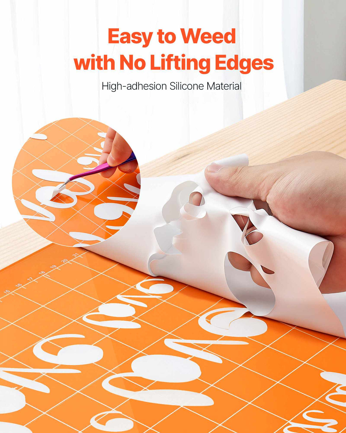 Heat Transfer Vinyl, 12 in x 25 ft, Glossy White HTV Iron on Vinyl Roll, Easy to Cut and Weed, Strong Adhesion, Compatible with Cutting Machines, for Various Materials, T-shirts, Pillows, Hats