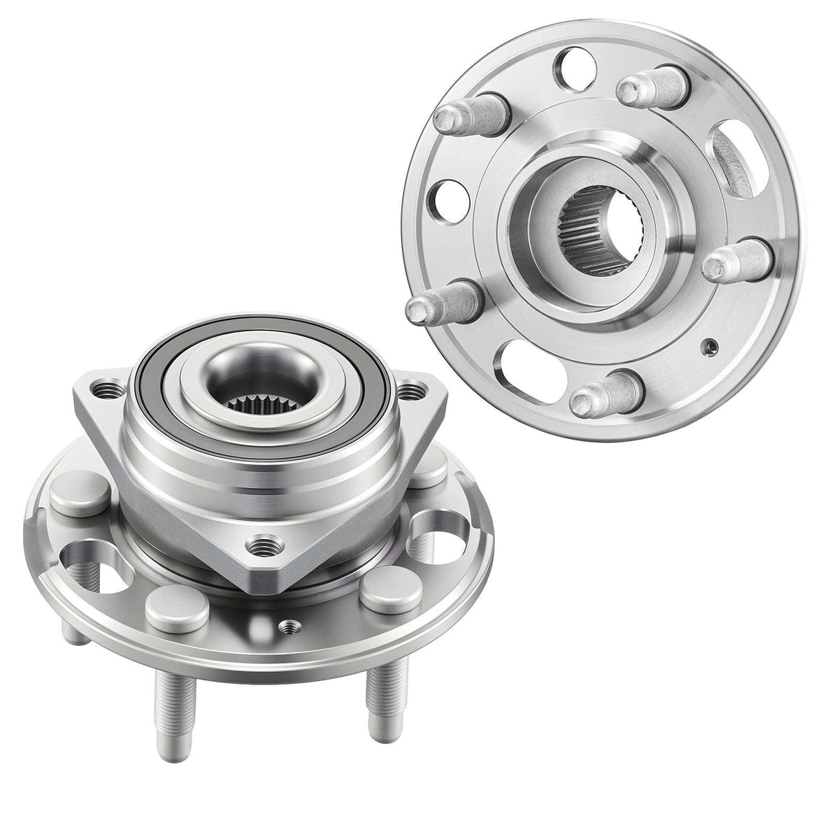 2PCS Front/Rear Wheel Bearing & Hub Assembly Fit for 2020 Chevy Impala LT Premier Sedan 2017 Equinox LS Sport Utility Buick Regal Cadillac XTS Livery Hearse OEM 513288, Wheel Bearing Hub Set