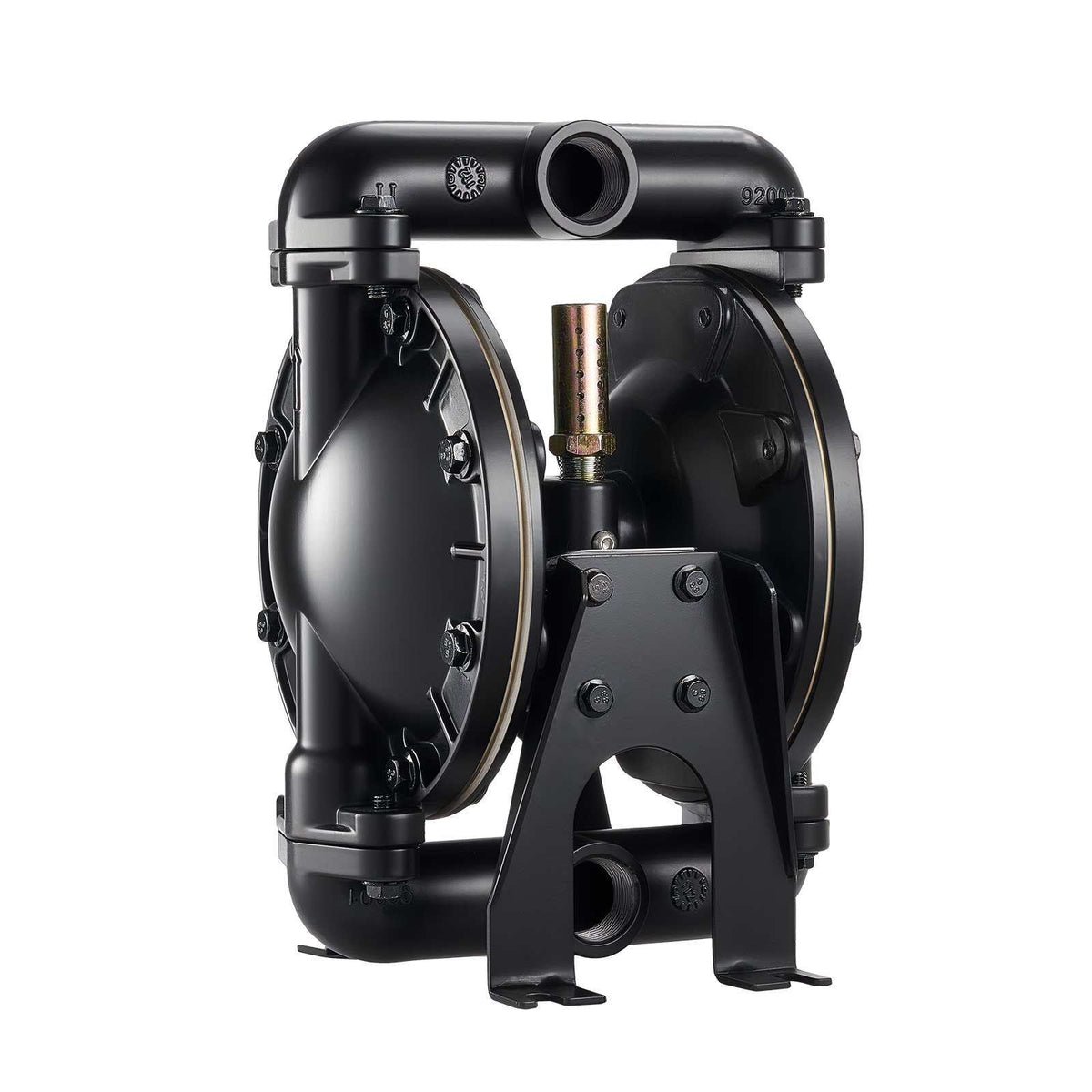 Air Operated Double Diaphragm Pump, 35 GPM, 1 inch Inlet & Outlet Pneumatic Waste Oil Transfer Pump, Max 114 PSI, Aluminum Alloy Body, Air-Operated for Diesel, Grease, Kerosene, Gasoline & Oil