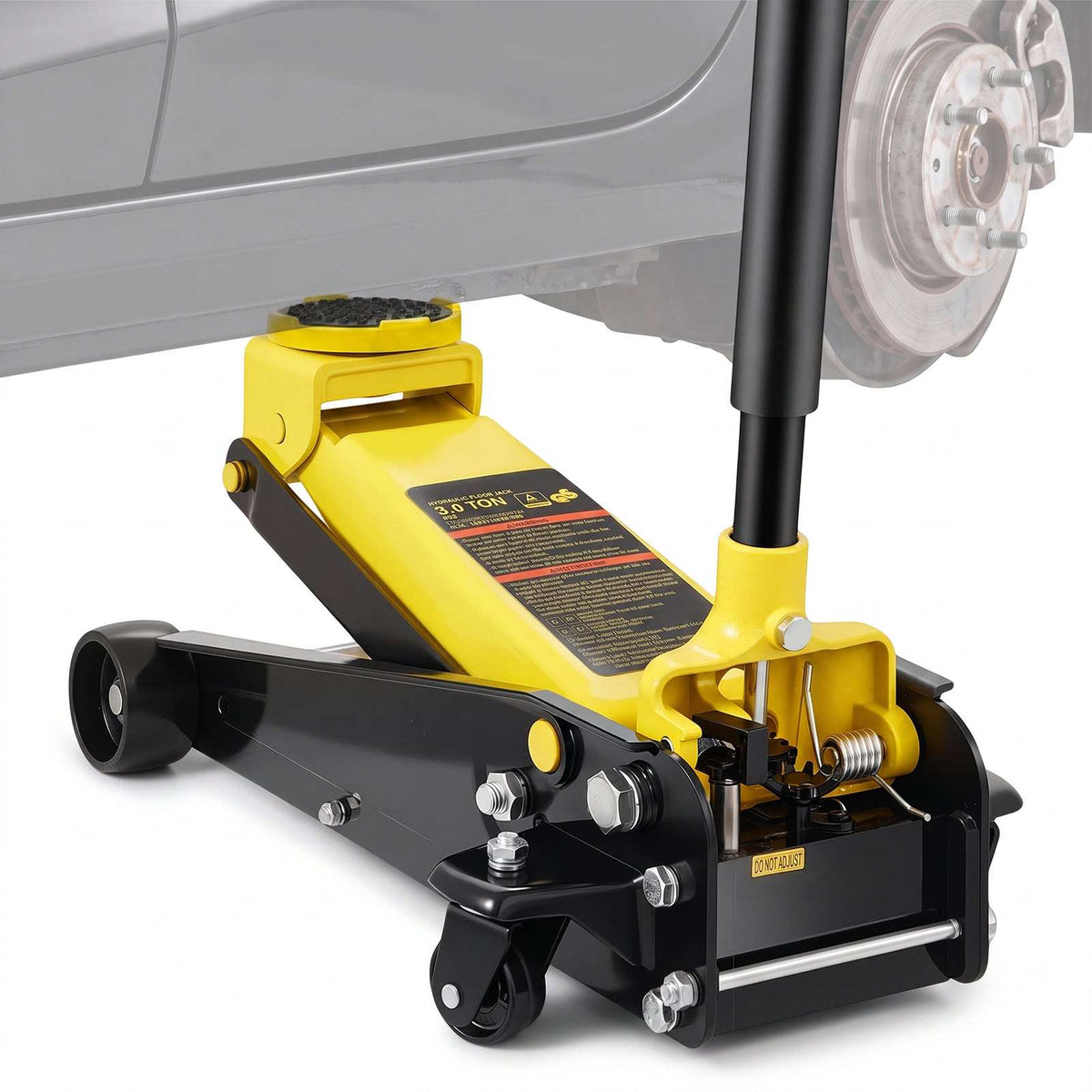 Floor Jack, 3 Ton Low Profile Floor Jack, Heavy-duty Steel Racing Floor Jack with Single Piston Quick Lift Pump, Floor Jack Lifting Range 5.12"-20"