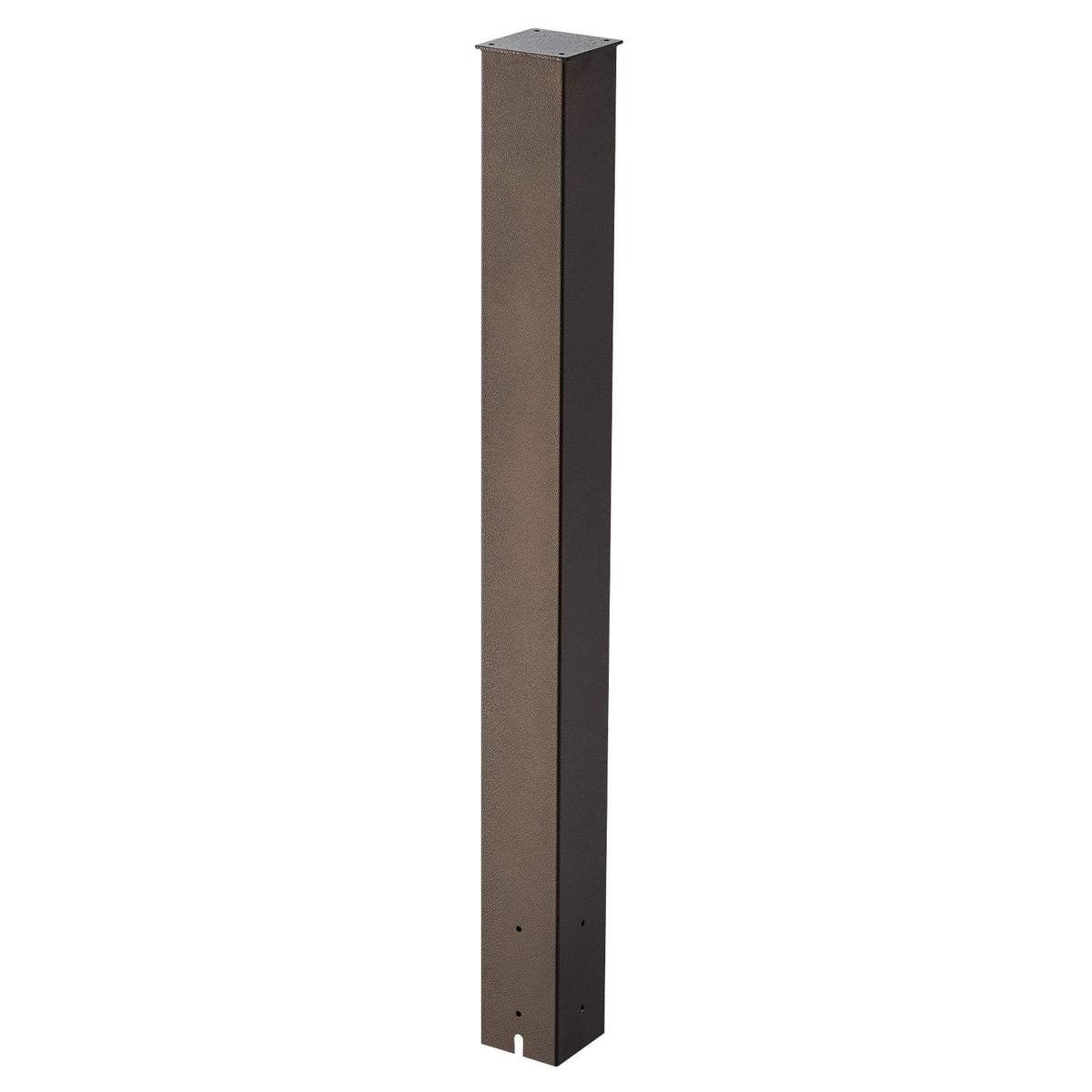 Mailbox Post, 43 x 4 x 4 Inches, Steel In-Ground Mounting Mail Box Stand with Powder Coating Surface, Heavy Duty Metal Post Sleeve Kit for Outside Curbside Residential Use, Easy Install, Bronze