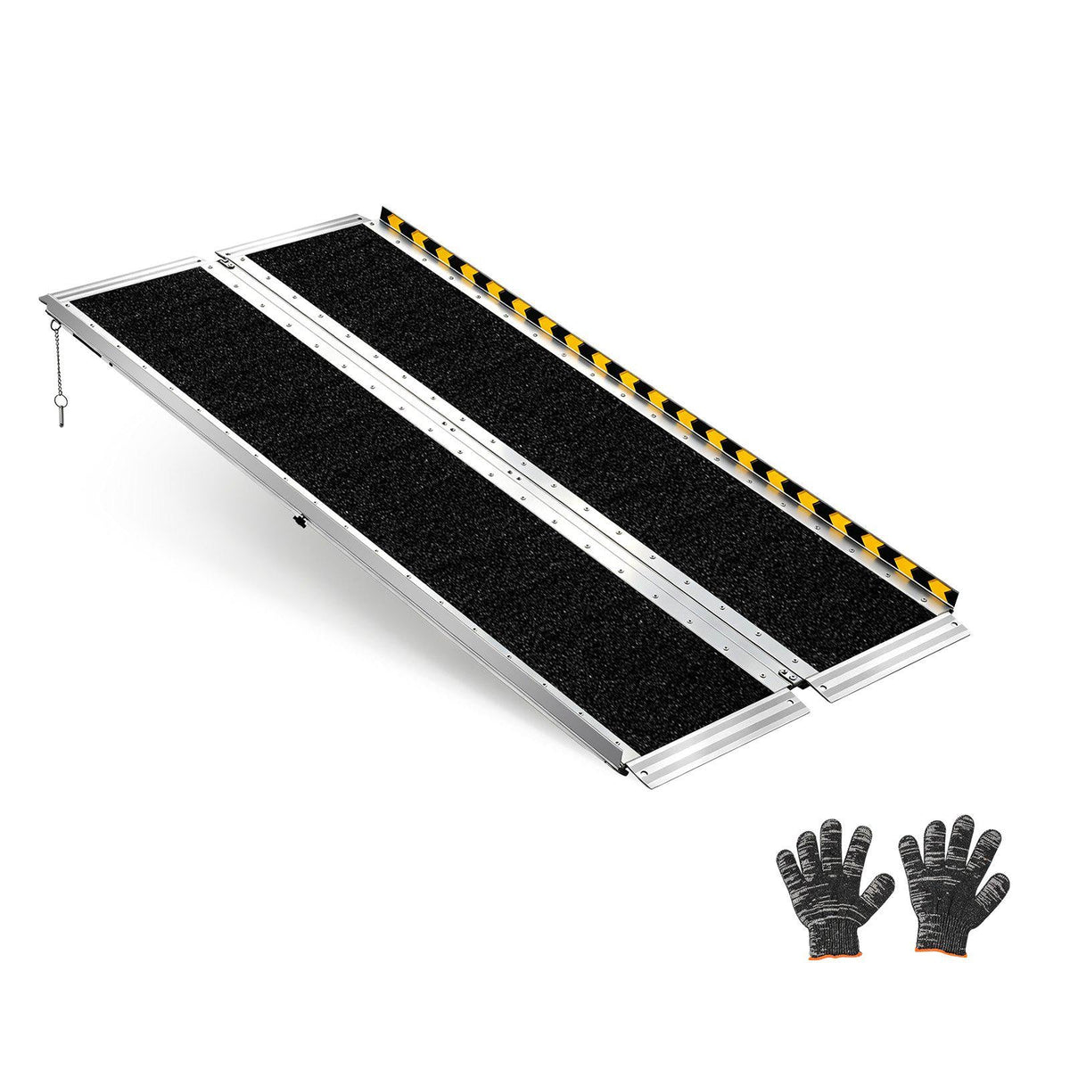 Portable Accessibility Ramp, 5FT, Non-Slip Aluminum Folding Ramp for Mobility Chair, 800 lbs Capacity, Door Threshold Ramps for Home Steps, Stairs, Entry, Threshold, Doorways, Scooter, Curbs