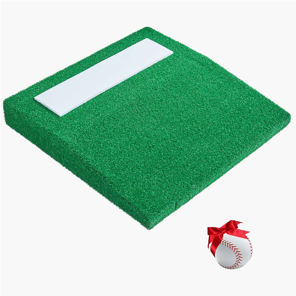 Pitching Mound, Portable Baseball Pitcher's Mound, 31 in Indoor Outdoor Pitching Practice and Training Equipment, Softball Pitching Aids with Antifade Turf, Pitching Rubber, Carry Handle