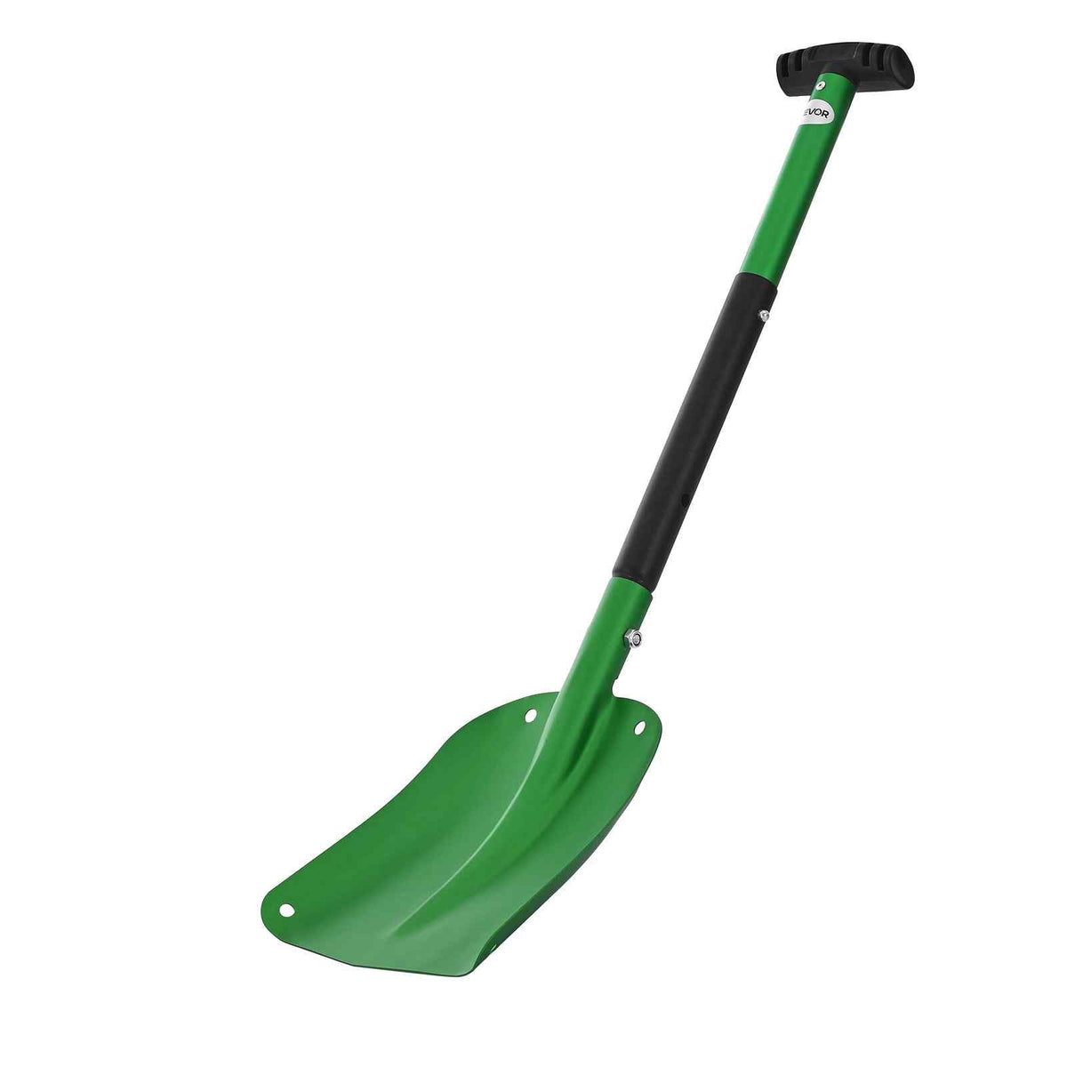 Snow Shovel for Driveway, 8.5 in Wide Aluminum Alloy Snow Shovel with T-shaped Handles, Large Capacity Snowplow Shovels, Portable & Lightweight Snows Removal Tool for Garden Car Camping
