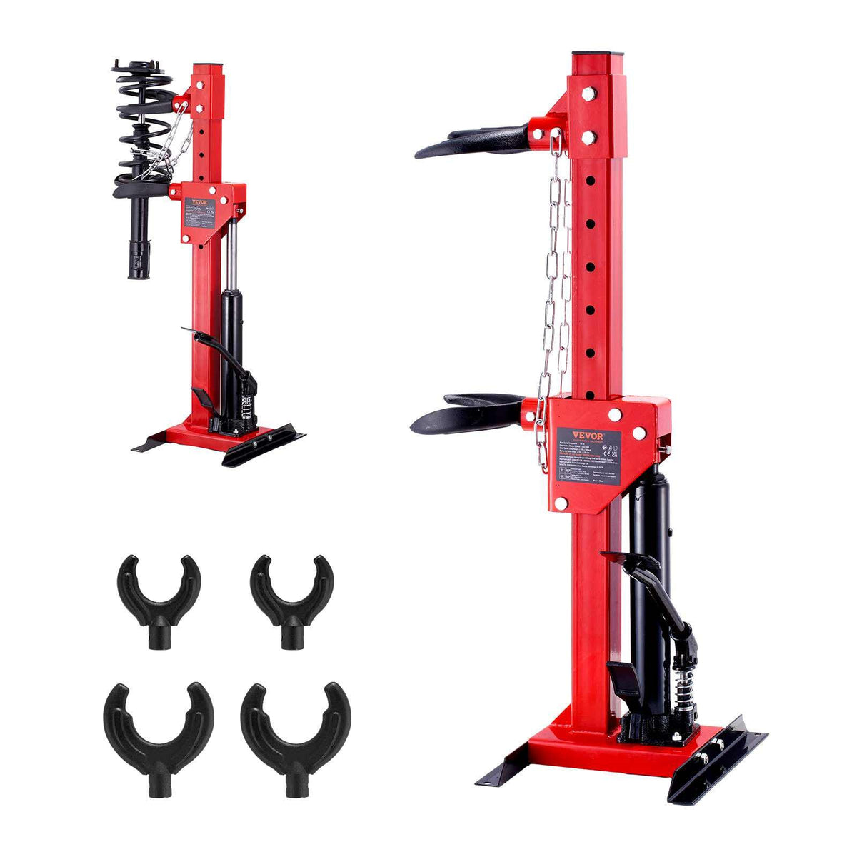Strut Spring Compressor, 4.5 Ton/9920 LBS Hydraulic Jack Capacity, 1 Ton Rated Compression Force, Auto Strut Coil Spring Compressor Tool, Hydraulic Spring Compressor for Strut Spring Removing