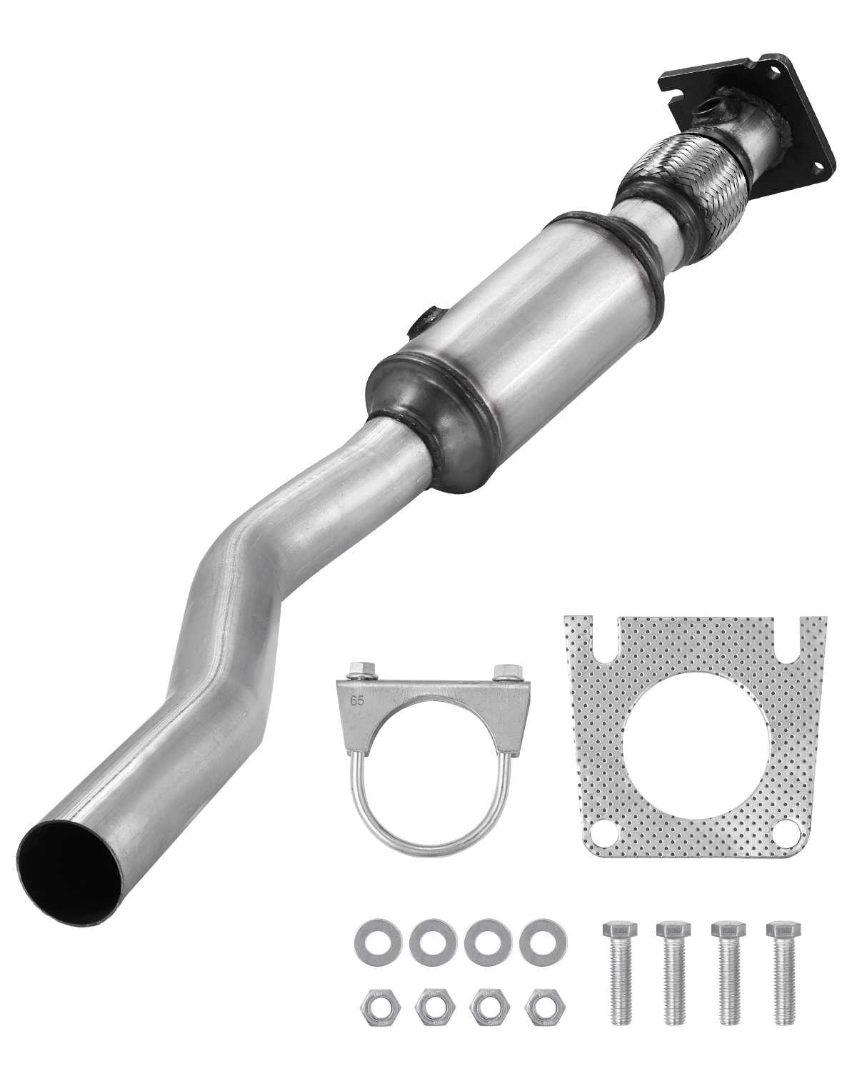 Catalytic Converter, Compatible with Chrysler 200 Sebring/Dodge Avenger Caliber Journey /Jeep Compass Patriot, 2.4L L4, Front, Replacement OE 54735, Stainless Steel, for Exhaust Gas Purification